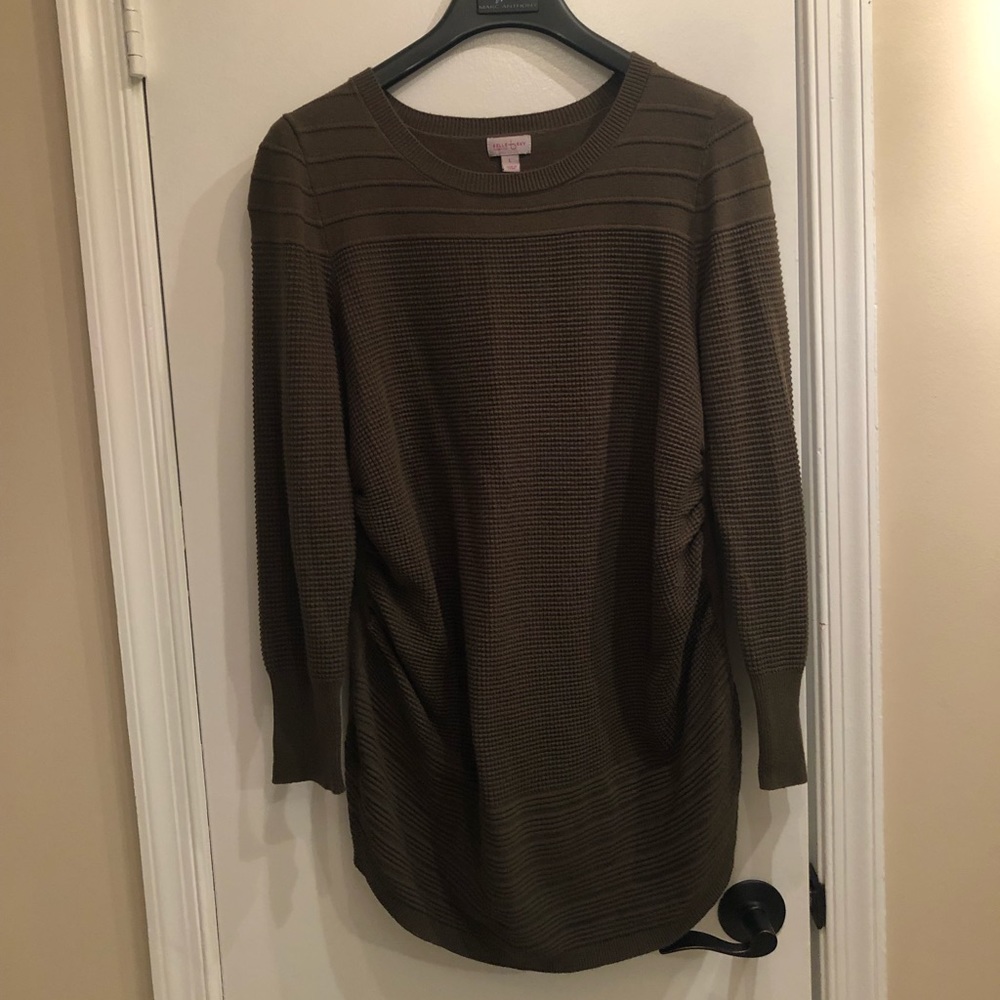 Tunic Length Maternity Sweater